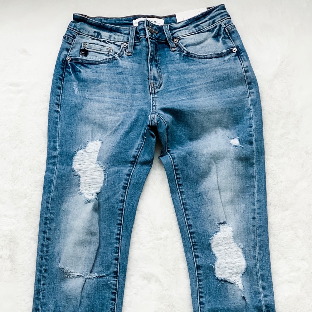 Mid Rise Ankle Skinny Jeans - Picture 5 of 14